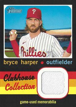 2020 Topps Heritage - Clubhouse Collection Relics (High Number) #CCR-BH Bryce Harper Front