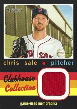 2020 Topps Heritage - Clubhouse Collection Relics (High Number) #CCR-CS Chris Sale Front