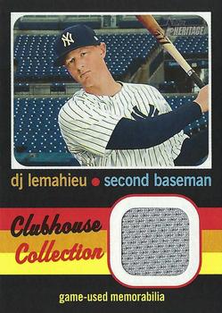 2020 Topps Heritage - Clubhouse Collection Relics (High Number) #CCR-DL DJ LeMahieu Front