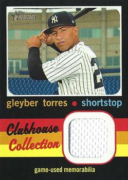2020 Topps Heritage - Clubhouse Collection Relics (High Number) #CCR-GT Gleyber Torres Front