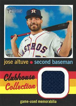 2020 Topps Heritage - Clubhouse Collection Relics (High Number) #CCR-JA Jose Altuve Front
