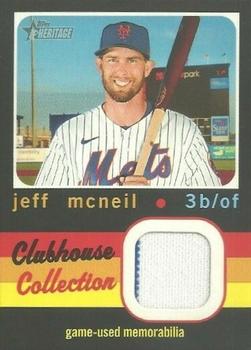 2020 Topps Heritage - Clubhouse Collection Relics (High Number) #CCR-JM Jeff McNeil Front
