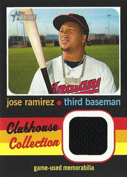 2020 Topps Heritage - Clubhouse Collection Relics High Number #CCR-JR Jose Ramirez Front