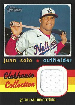 2020 Topps Heritage - Clubhouse Collection Relics (High Number) #CCR-JS Juan Soto Front