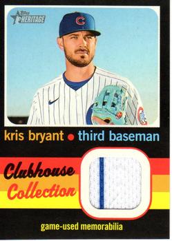 2020 Topps Heritage - Clubhouse Collection Relics (High Number) #CCR-KB Kris Bryant Front