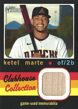 2020 Topps Heritage - Clubhouse Collection Relics (High Number) #CCR-KMA Ketel Marte Front