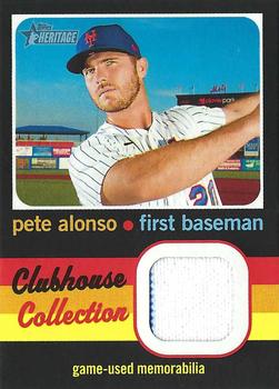 2020 Topps Heritage - Clubhouse Collection Relics (High Number) #CCR-PA Pete Alonso Front