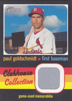 2020 Topps Heritage - Clubhouse Collection Relics (High Number) #CCR-PG Paul Goldschmidt Front
