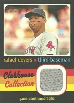 2020 Topps Heritage - Clubhouse Collection Relics (High Number) #CCR-RD Rafael Devers Front