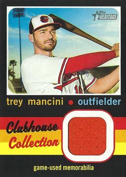 2020 Topps Heritage - Clubhouse Collection Relics (High Number) #CCR-TM Trey Mancini Front