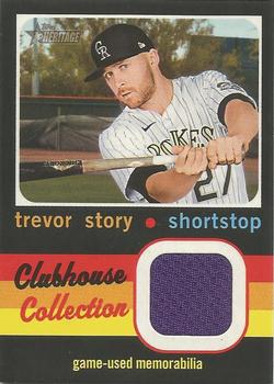 2020 Topps Heritage - Clubhouse Collection Relics (High Number) #CCR-TS Trevor Story Front