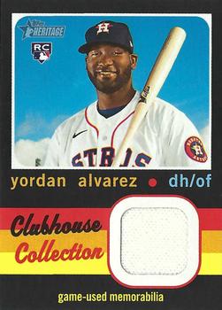 2020 Topps Heritage - Clubhouse Collection Relics (High Number) #CCR-YA Yordan Alvarez Front