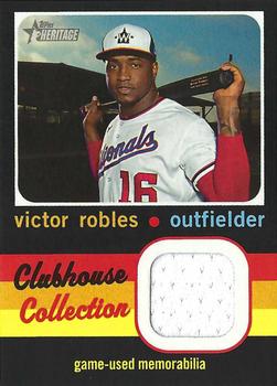 2020 Topps Heritage - Clubhouse Collection Relics (High Number) #CCR-VR Victor Robles Front