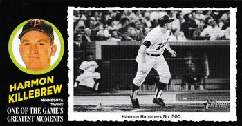 2020 Topps Heritage - 1971 Topps One of the Game's Greatest Moments Box Toppers (High Number) #4 Harmon Killebrew Front