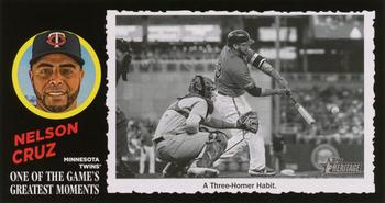2020 Topps Heritage - 1971 Topps One of the Game's Greatest Moments Box Toppers (High Number) #41 Nelson Cruz Front