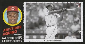 2020 Topps Heritage - 1971 Topps One of the Game's Greatest Moments Box Toppers (High Number) #48 Aristides Aquino Front