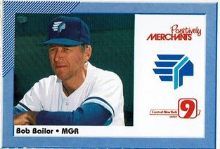 1991 Merchants Bank/WIXT9 Syracuse Chiefs #NNO Bob Bailor Front