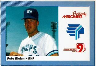 1991 Merchants Bank/WIXT9 Syracuse Chiefs #NNO Pete Blohm Front