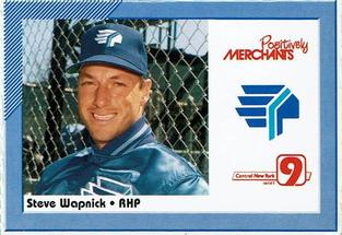 1991 Merchants Bank/WIXT9 Syracuse Chiefs #NNO Steve Wapnick Front