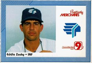 1991 Merchants Bank/WIXT9 Syracuse Chiefs #NNO Eddie Zosky Front