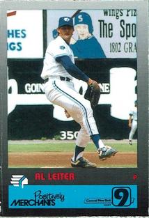 1992 Merchants Bank/WIXT9 Syracuse Chiefs #NNO Al Leiter Front