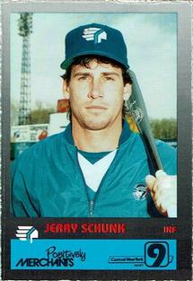 1992 Merchants Bank/WIXT9 Syracuse Chiefs #NNO Jerry Schunk Front