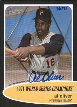 2020 Topps Heritage - 1971 World Series Champion Autographs #71WSC-AO Al Oliver Front