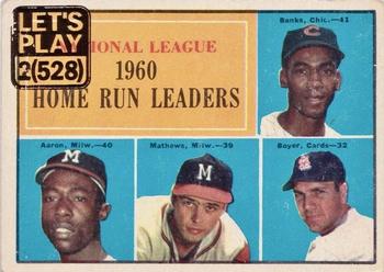 2020 Topps Heritage - Let's Play 2(528) Buybacks #43 National League 1960 Home Run Leaders Front