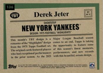 2021 Topps Throwback Thursday #42b Derek Jeter Back
