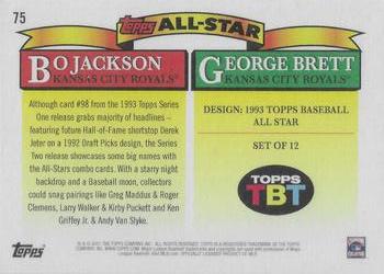 2021 Topps Throwback Thursday #75 Bo Jackson / George Brett Back