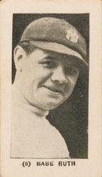 1927 York Caramel (E210) (Type 2) #6 Babe Ruth Front