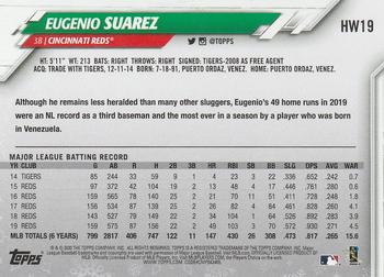 2020 Topps Holiday #HW19 Eugenio Suarez Back
