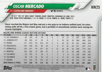 2020 Topps Holiday #HW25 Oscar Mercado Back