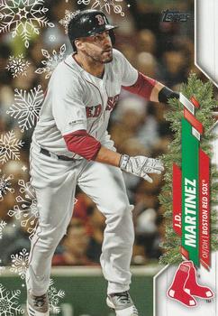 2020 Topps Holiday #HW33 J.D. Martinez Front