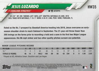 2020 Topps Holiday #HW35 Jesus Luzardo Back