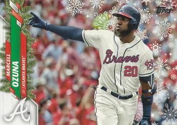 2020 Topps Holiday #HW44 Marcell Ozuna Front