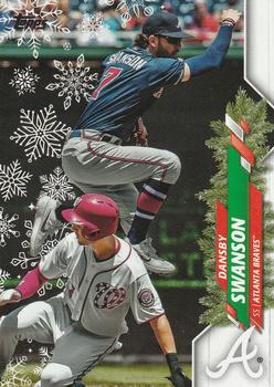 2020 Topps Holiday #HW47 Dansby Swanson Front
