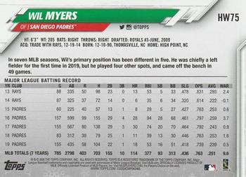 2020 Topps Holiday #HW75 Wil Myers Back