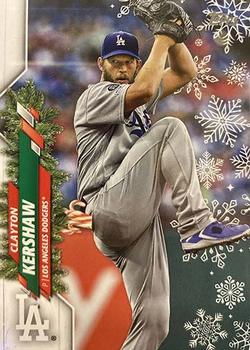 2020 Topps Holiday #HW82 Clayton Kershaw Front