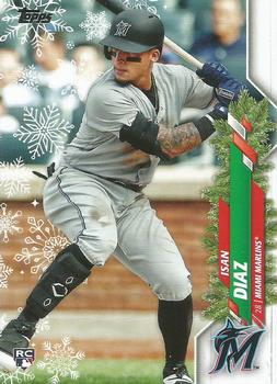 2020 Topps Holiday #HW84 Isan Diaz Front