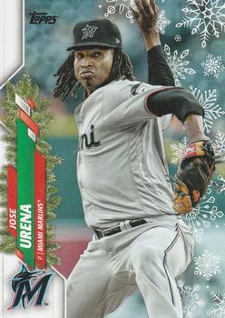 2020 Topps Holiday #HW85 Jose Urena Front