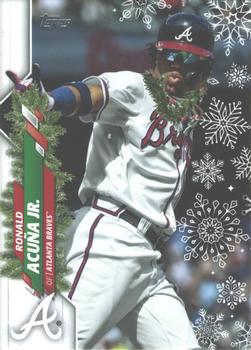 2020 Topps Holiday #HW96 Ronald Acuña Jr. Front