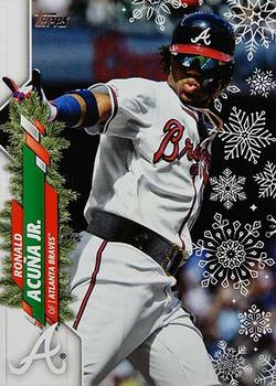 2020 Topps Holiday #HW96 Ronald Acuña Jr. Front