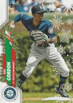 2020 Topps Holiday #HW99 Dee Gordon Front