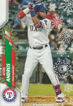 2020 Topps Holiday #HW118 Elvis Andrus Front