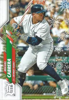 2020 Topps Holiday #HW129 Miguel Cabrera Front