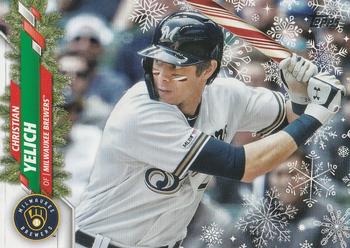 2020 Topps Holiday #HW155 Christian Yelich Front