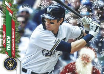 2020 Topps Holiday #HW155 Christian Yelich Front