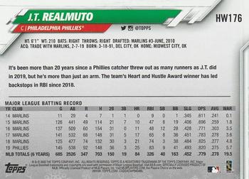 2020 Topps Holiday #HW176 J.T. Realmuto Back