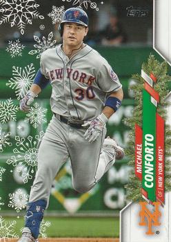 2020 Topps Holiday #HW187 Michael Conforto Front